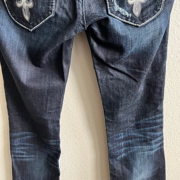 NWOT Rock Revival Women's Dark Wash Stephanie Boot Cut Jeans Size 27 - Picture 9 of 15